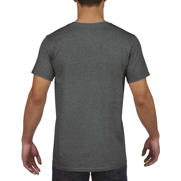 Softstyle Euro Fit Adult V-neck T-shirt Dark Heather S