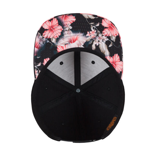 Floral Snapback - Red - One Size