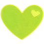 RFX™ Reflecterende sticker hart - Neongeel