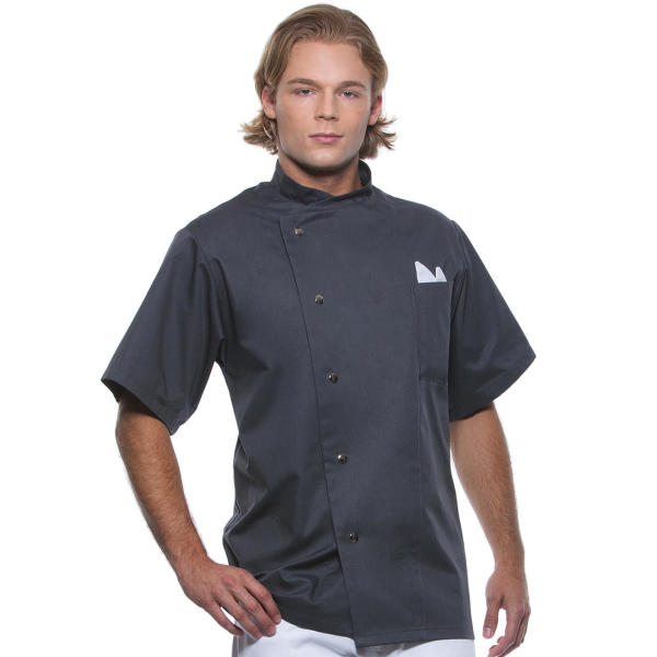 Chef Jacket Gustav Short Sleeve - Anthracite