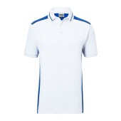 Men's Workwear Polo - COLOR - - white/royal - XS