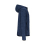 Heather herenvest met capuchon Light royal blue melange S