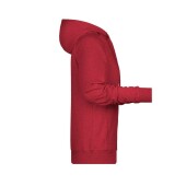 Ladies' Hoody - carmine-red-melange - XS