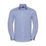 Men's LS Herringbone Shirt - Light Blue - 3XL
