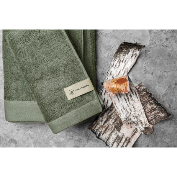VINGA Birch handdoek 70x140, groen