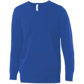 Heren pullover met v-hals Light Royal Blue 4XL