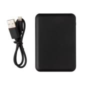 High density 5.000 mAh zakformaat powerbank, zwart