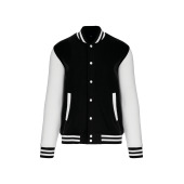 College jacket unisex Black / White XXL