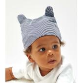 BabyBugz Little Hat with Ears, Organic Natural/Mocha, ONE, Babybugz