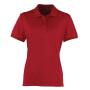 Ladies Coolchecker® Piqué Polo Shirt, Burgundy, L, Premier