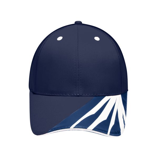 MB6574 6 Panel Craftsmen Cap - STRONG - navy/navy/wit one size