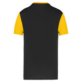 Volwassen tweekleurige jersey met korte mouwen Black / Sporty Yellow XXL