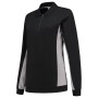 Polosweater Bicolor Dames 302002 Black-Grey 5XL