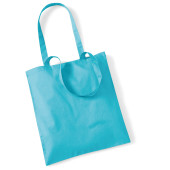 Shopper bag long handles Surf Blue One Size