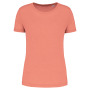Damessport-T-shirt triblend met ronde hals Coral XXL