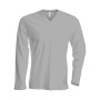 T-shirt V-hals lange mouwen Oxford Grey XXL