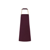LS 40 Bib Apron New-Nature , from sustainable material , 65 % GRS Certified Recycled Polyester / 35 % Conventional Cotton - aubergine - Stck