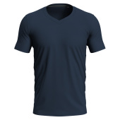 Stedman T-shirt V-neck Clive SS for him blue midnight S
