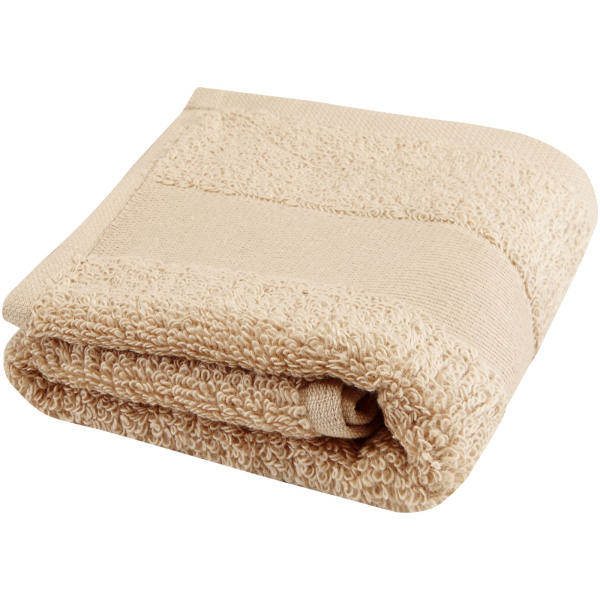 Sophia 450 g/m² cotton towel 30x50 cm - Beige
