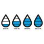 Aqua hydratatie tritan fles blauw