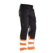 2314 Hi-vis service trousers zwart/oranje D120