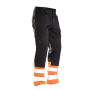 Jobman 2314 Hi-vis service trousers zwart/oranje D120