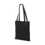 Guildford Cotton Shopper/Tote Shoulder Bag - Black - One Size