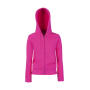 Premium Hooded Sweat Jacket Lady-Fit - Fuchsia - 2XL (18)