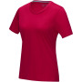 Azurite dames T-shirt met korte mouwen GOTS biologisch textiel - Rood - XS