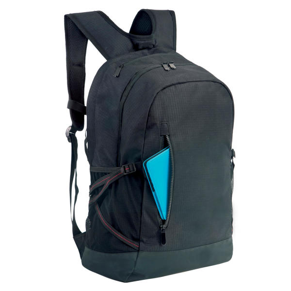 Leipzig Daily Laptop Backpack - Black/Black - One Size