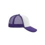 MB070 5 Panel Polyester Mesh Cap wit/lilac one size