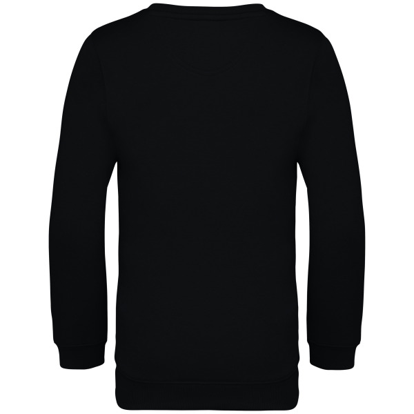 Ecologische kindersweater met ronde hals Black 10/12 jaar