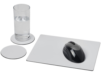 Brite-Mat® combiset 2 van muismat en onderzetter Brite-Mat® combiset 2 van muismat en onderzetter