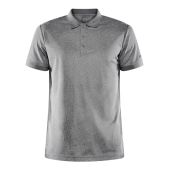 Core Unify polo shirt men dk grey mel. xs