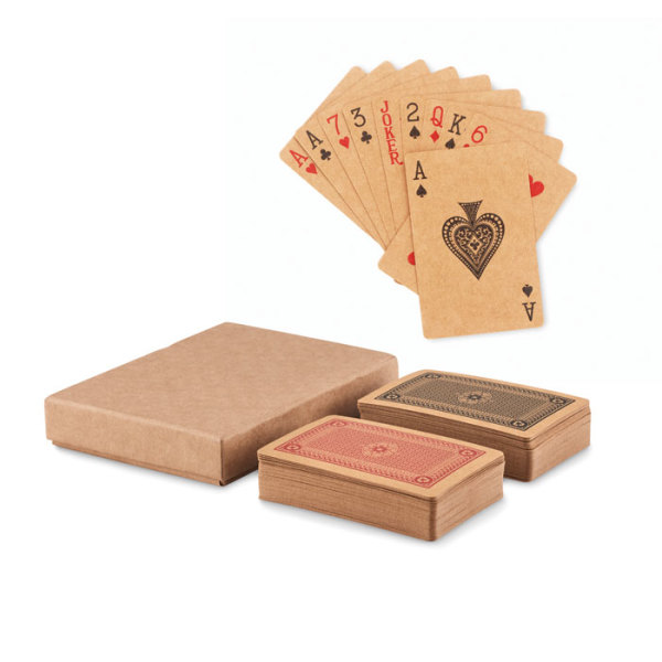 2-decks set speelkaarten van gerecycled papier
