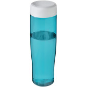 H2O Active® Tempo 700 ml drikkeflaske med skruelåg - Aquablå/Hvid