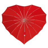 Falcone - Hartvormige paraplu registered design - Handopening - Windproof - 110 cm - Rood