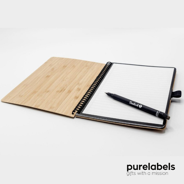 Bambook uitwisbaar notitieboek bamboe whiteboard- a4