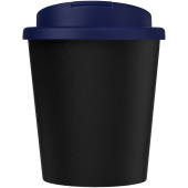 Americano® Espresso Eco 250 ml gerecyclede beker met knoeibestendig deksel - Zwart/Blauw