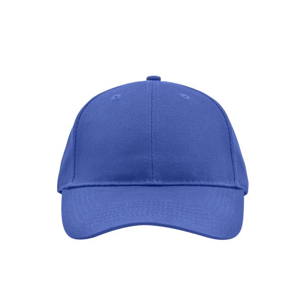 MB6118 Brushed 6 Panel Cap - royal - one size