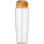 H2O Active® Tempo 700 ml sportfles met fliptuitdeksel - Transparant/Oranje