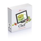 Chef tablet standaard met touchpen, zwart