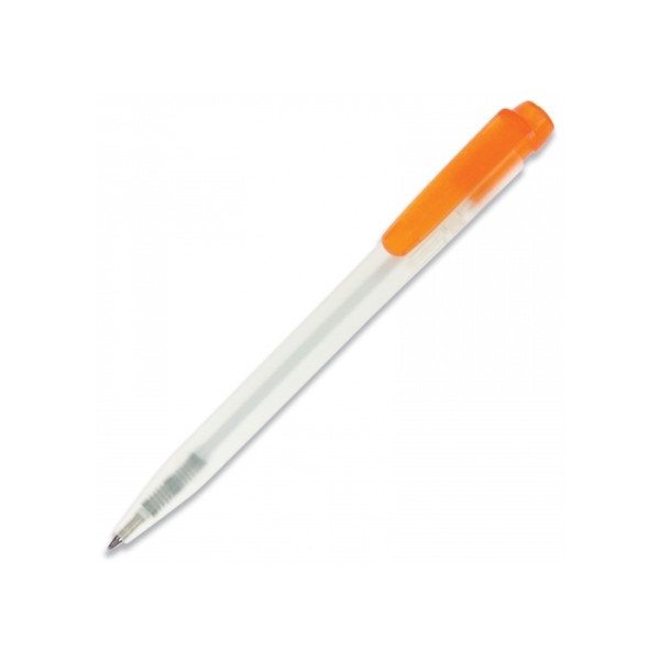 Ball pen Ingeo TM Pen Clear transparent - Frosted Orange