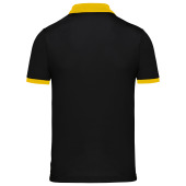 Heren-sportpolo Black / Yellow L
