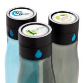 Aqua hydration tracking tritan bottle, black