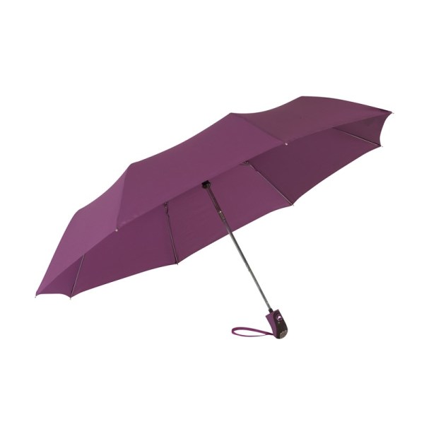 Automatisch te openen uit 3 secties bestaande paraplu, COVER - paars