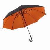 Automatisch te openen paraplu DOUBLY - oranje, zwart