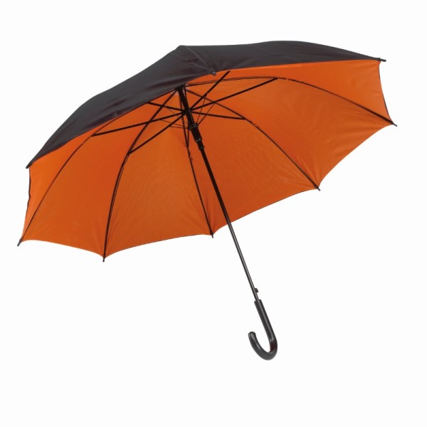 Automatisch te openen paraplu DOUBLY oranje, zwart