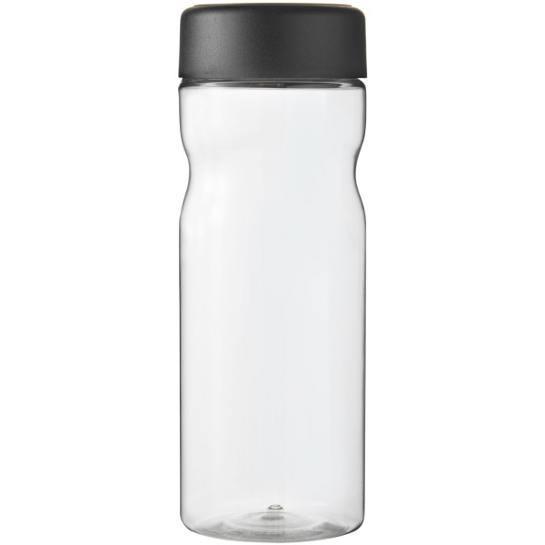 H2O Active® Base 650 ml screw cap water bottle - Transparent/Solid black