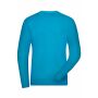 Men's BIO Stretch-Longsleeve Work - SOLID - turquoise XXL